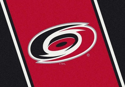5x8 Milliken Carolina Hurricanes Sports NHL Spirit Area Rug - Approx 5'4''x7'8''
