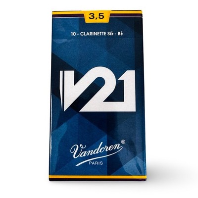 Vandoren V21 Bb Clarinet Reeds Strength 3.5 Box of 10 CR8035 Factory Sealed New