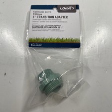 Orbit 1 In. Green Transition Adapter-sprinkler Valve Fittings 57198 New Orbit 1 In. Green Transition Adapter-sprinkler Valve Fittings 57198 New