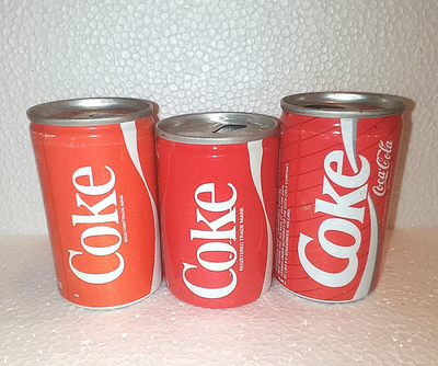 🥤Coca-Cola Mini Cans UK 150ml Vintage 80s 90s Evolution Set Rare