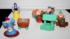 1992 - McDonald's - Snow White and Dwarves Happy Meal Toys - Lot of 6 - VG