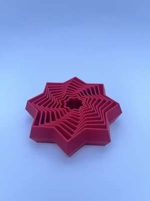 Trending Star Fidget Toys Stressabbau Hochwertig entspannend 8pt Fidget Star Rot