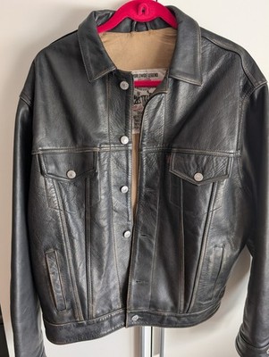 Levis Type 3 Leder/Truckerjacke ''L''