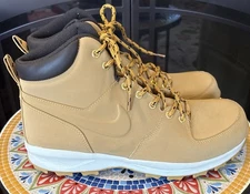 Nike Manoa Leather Boots Water Resistant Wheat Tan 454350-700 Size 11.5