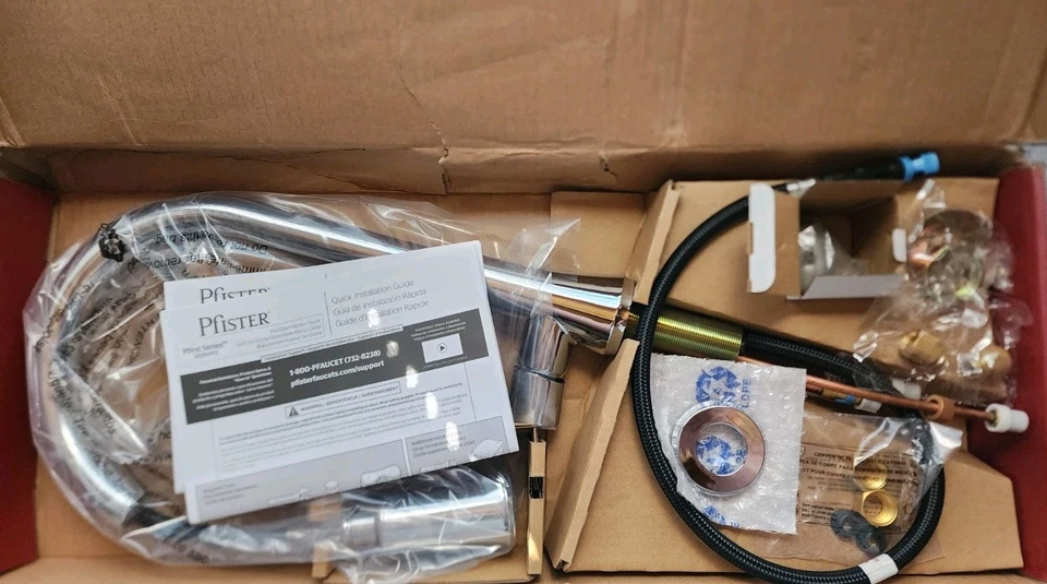 Pfister G529-PF2C Kitchen Faucet with Pull Down Sprayer Single Handle High Arc - Image 3 of 4