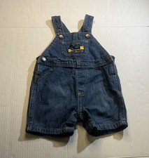 John Deere Baby Blue Denim Overall With Tractor Patch Size 9-12