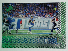 Matthew Stafford 2018 Donruss Elite FV-7 Field Vision Insert Blue Parallel Lions