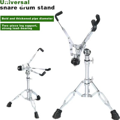 Snare Drum Stand Chrome Plated Mount Tripod Holder Concert Stand Up Professional