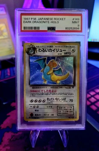 1997 Dark Dragonite Japanese Holo Rocket Gang - PSA 9 Mint