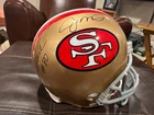 Joe Montana Jerry Rice 49ers full size autographed Replica football helmet