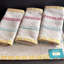 Pioneer Woman Multi Stripe Placemats Set of 4 Rustic Floral Cottage