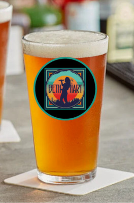 Beth Hart (Blues) - Rock and Roll - Blues - 16oz Pint Beer Glass Barware Seltzer