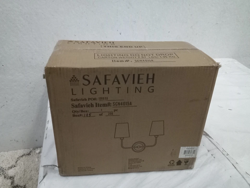 Safavieh TWO LIGHT WALL SCONCE, Reduced Price 2172718431 SCN4015A - Image 4 of 4