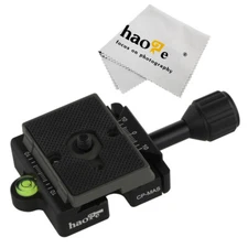 Haoge CP-MAS Adapter Clamp + QR Plate Compatible Arca Swiss Manfrotto 200PL RC2