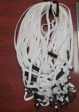 White Breakaway Lanyards - 35 Total