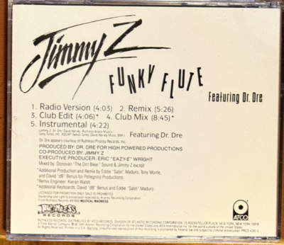 Jimmy Z - Featuring Dr. Dre ‎– Funky Flute - CD - RARE | eBay