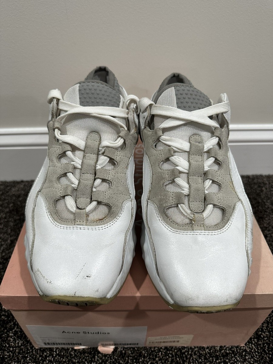 Acne Studios Rockaway White Leather Chunky Sneakers | eBay