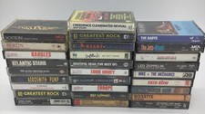 Lot of 28 Rock Metal Cassette Tapes Stones Def Leppard Zeppelin Aerosmith