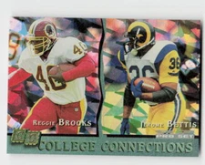 1993 Pro Set #CC2 Jerome Bettis / Reggie Brooks College Connections