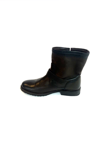 FRYE Natalie Short Engineer Brown Leather Biker Boots Women Size 8 B - Picture 9 of 15