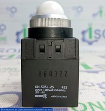 Koino KH-505L-25 White LED Pilot Light 25mm 380VAC KH-50 Panel Mount Pilot Lamp