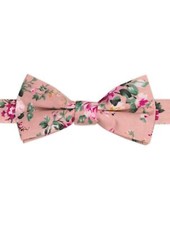 Boys Pink Dickie Bow Tie, Boys Floral Dickie Bow, Boys Banded Dickie Bows