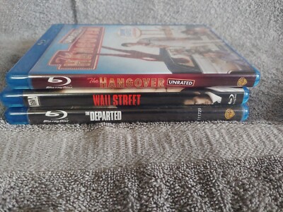 Blu-ray Lot Of 3 - Hangover Wall Street & The Departed