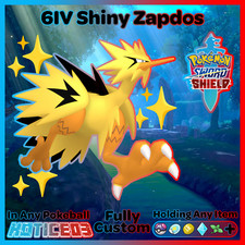 Galar ZAPDOS ✨ SHINY 6IV ✨ Pokemon SWORD and SHIELD Galarian Bird +EVs