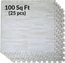 Home Aesthetics 100 Sq. Ft 3/8 Inch Thick Printed Foam  24" x 24", 25 pcs, 