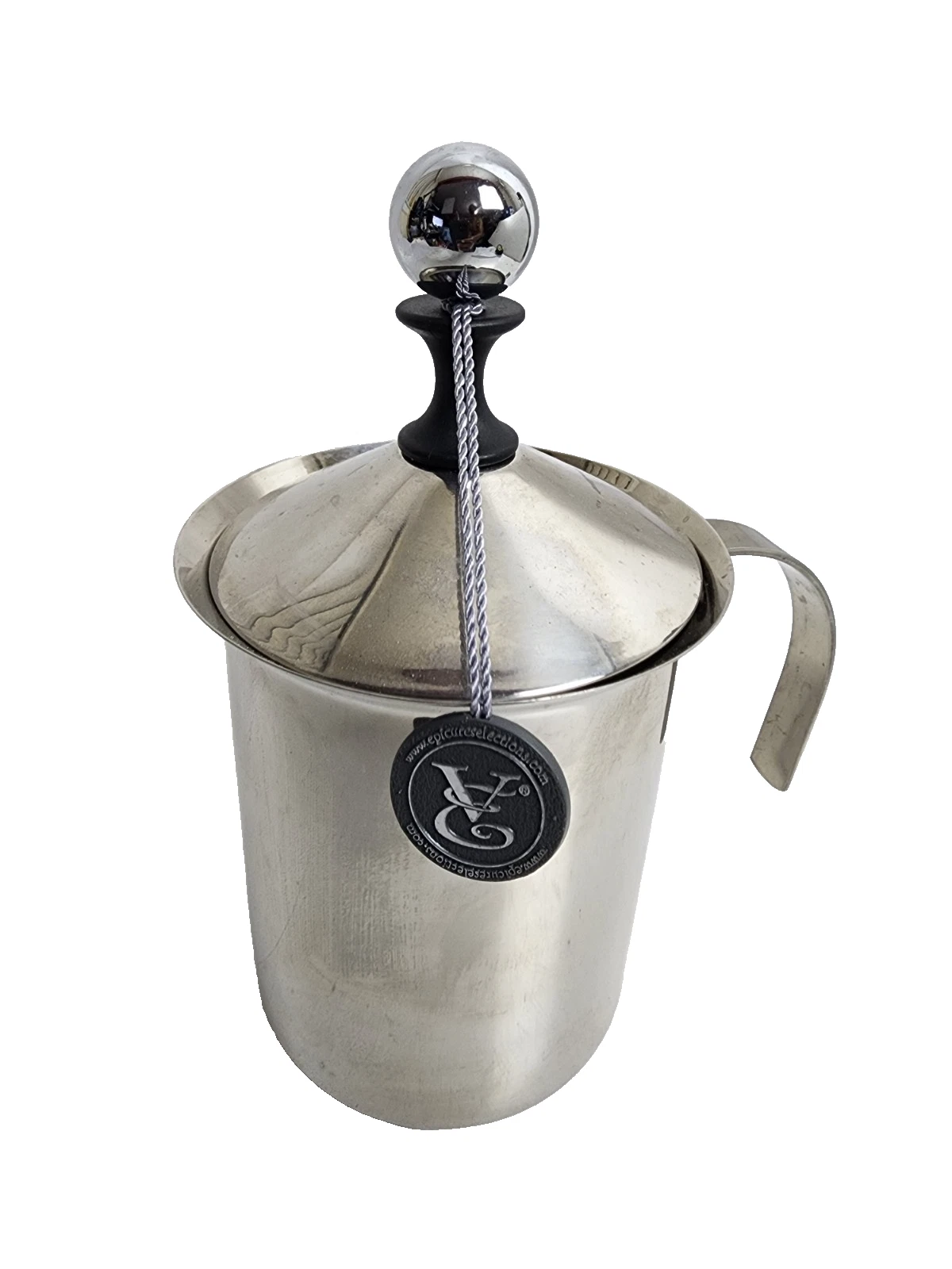 Epicure Manual Frother French Coffee Press Stainless Steel