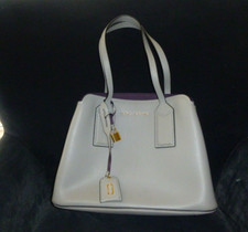 MARC JACOBS 'The Editor ' Gray Pebbled Leather Satchel Shoulder Bag **EUC**