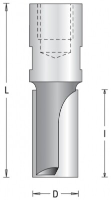HM/HW Nutfräser 20 X 60 Mm – Mit Innengewinde M12 X 1, VHM Hartmetall, 2 Zähne, Made In Germany