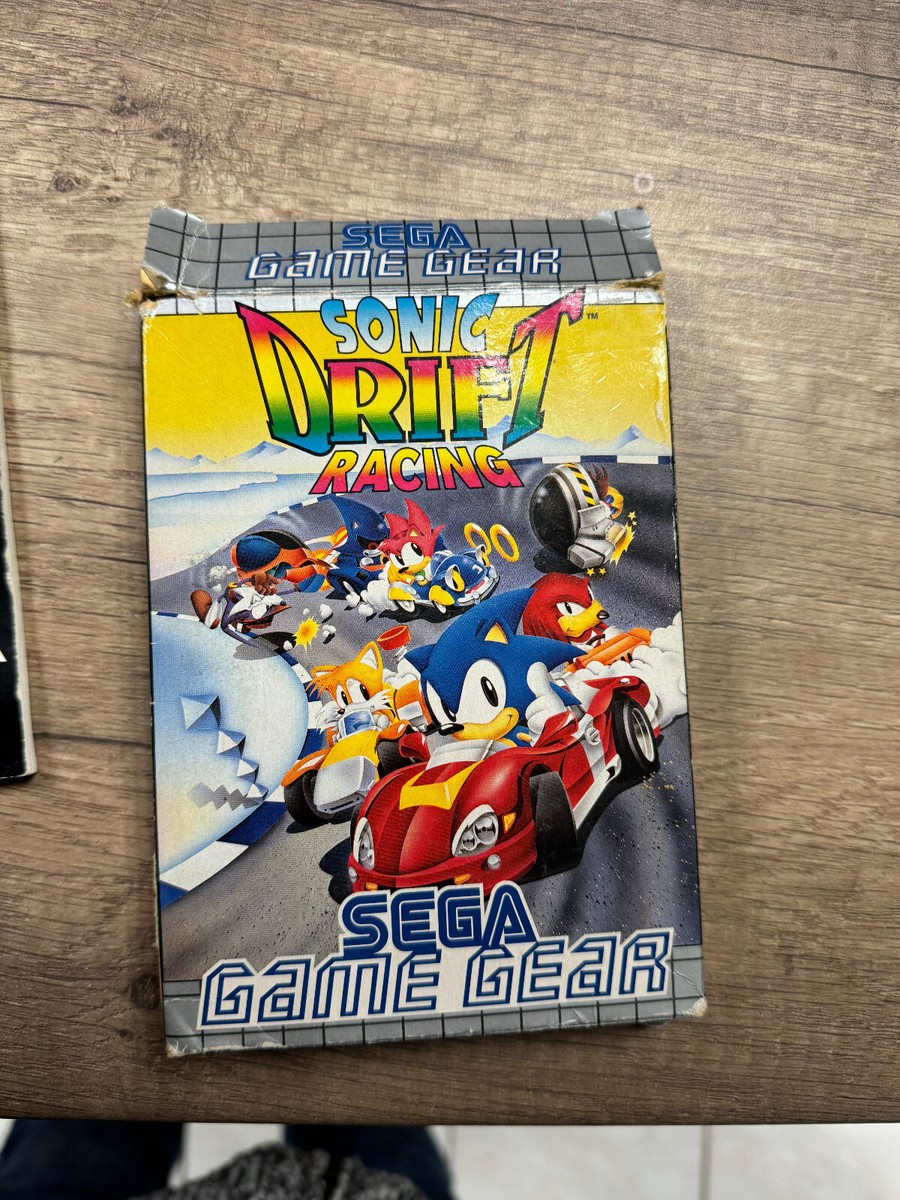 jeu sega game gear sonic drift racing boite et notice