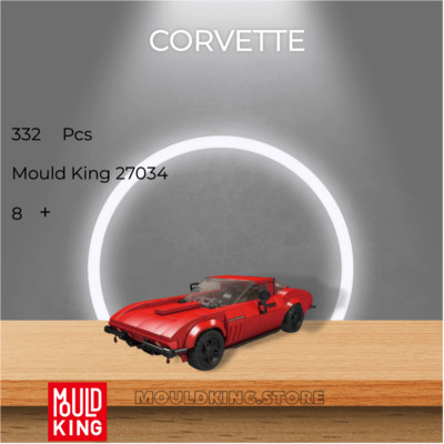 Mould King 27034 Corvette mit 332 Teilen