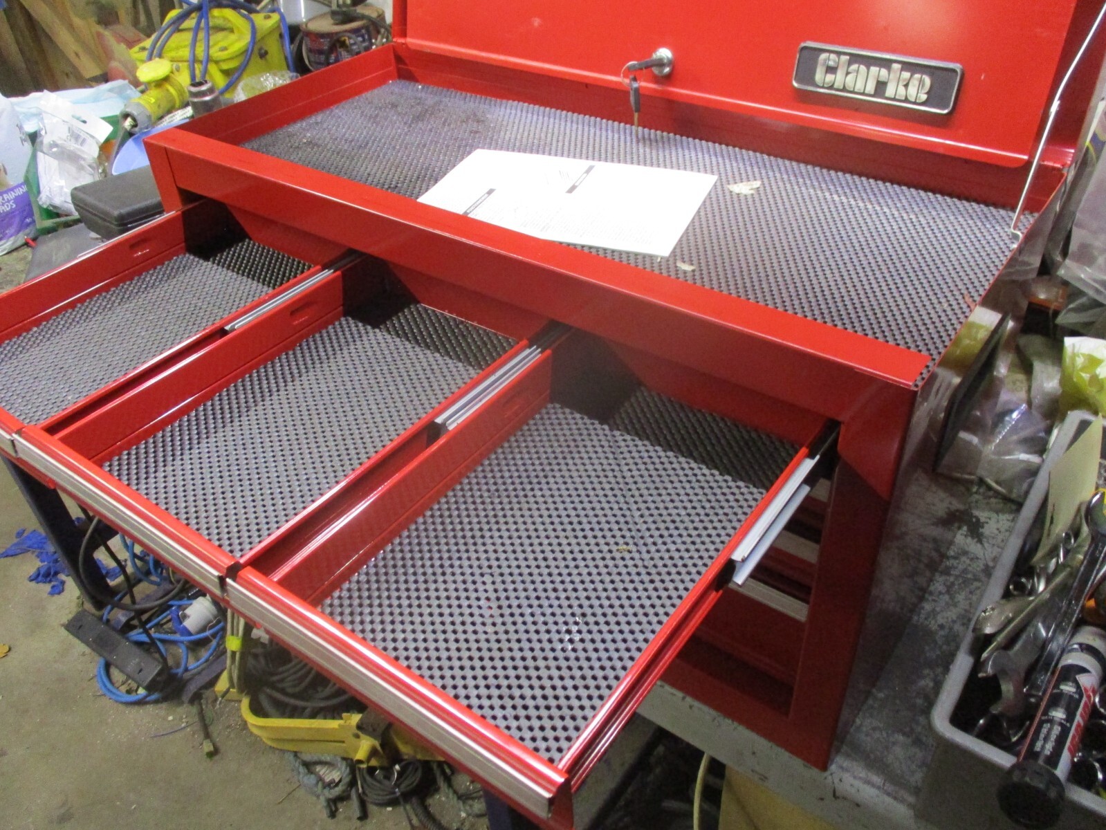 Clarke 6 Drawer Tool Chest lockable with keys eBay