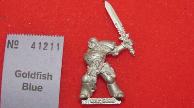 Games Workshop Warhammer 40k Space Wolves Wolf Guard Sergeant Metallfigur 1992