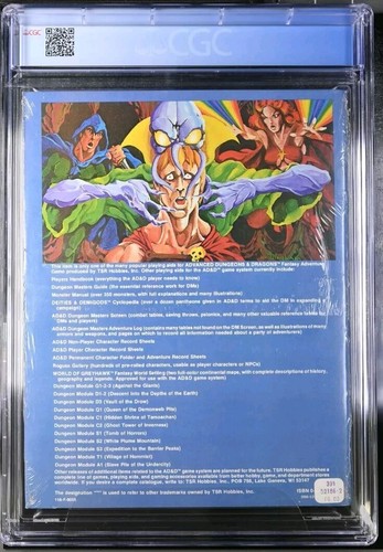 AD&D Module D1-2 Descent Into The Depths Of The Earth CGC 9.6 (TSR) Seal Grade A - Picture 2 of 5
