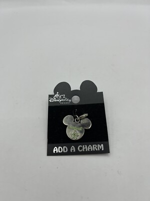 Official Disney World Mickey Mouse Head Emerald August Clip On Charm New