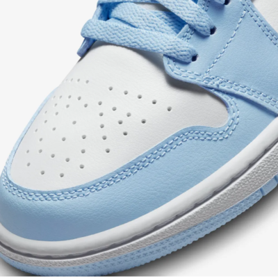 Nike Women's Air Jordan 1 Low Shoes 'White/Ice Blue' (DC0774-141