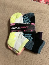 NWT Ladies 6 Pairs Half Cushion No Show Sport Socks Shoe Sz: 4-10