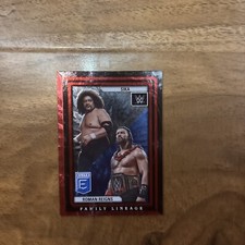 2023 Panini Donruss Elite WWE - Family Lineage Red #3 Roman Reigns, Sika /99