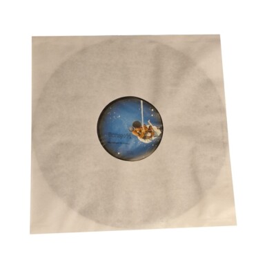 10 St. LP Innenhüllen Cremefarben 12'' Maxisingle Vinyl Schallplatten gefüttert