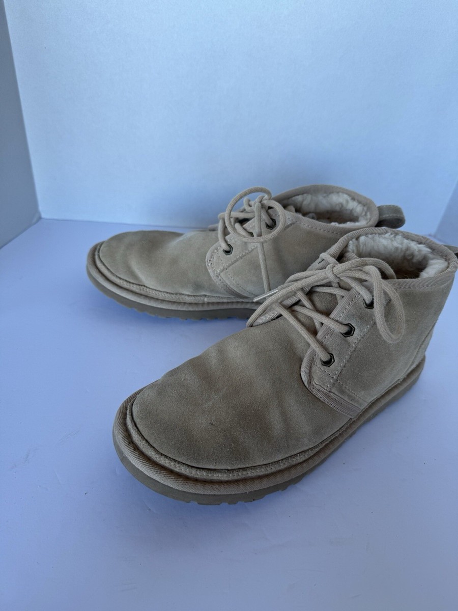 UGG TAN SUEDE & WOOL SHEARLING SHOES, SIZE 7 M, EXCELLENT  display picture 1