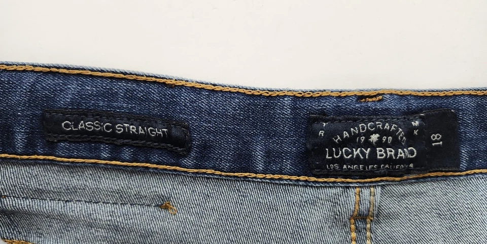 Jeans Lucky Brand Niños Talla 18 Clásicos Rectos Cintura Ajustable Foto 4 de 4