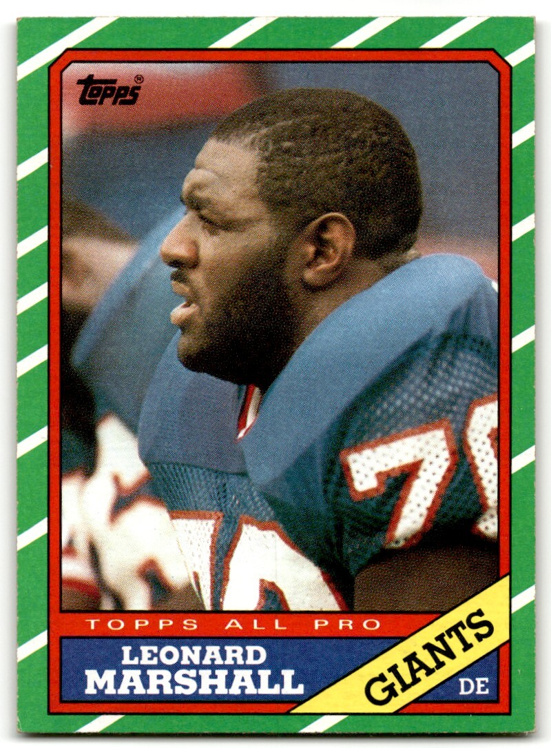 1986 Topps Leonard Marshall #148 RC New York Giants