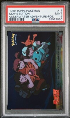 PSA 9 Underwater Adventure Foil - 17 Movie Edition - 1999 Topps