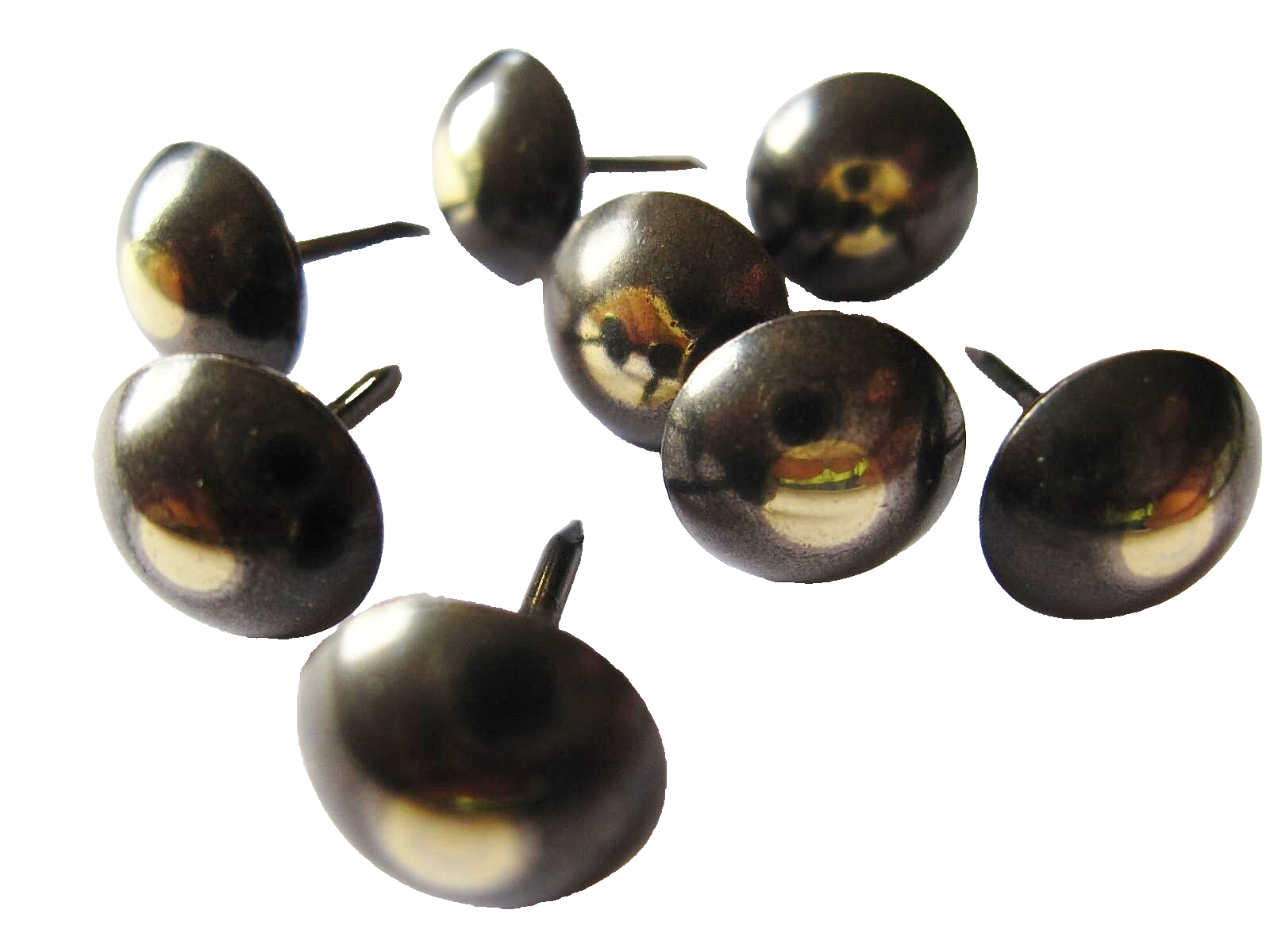 100 Bronze renaissance upholstery nails 10mm diameter  - Fabric wood tacks Heico
