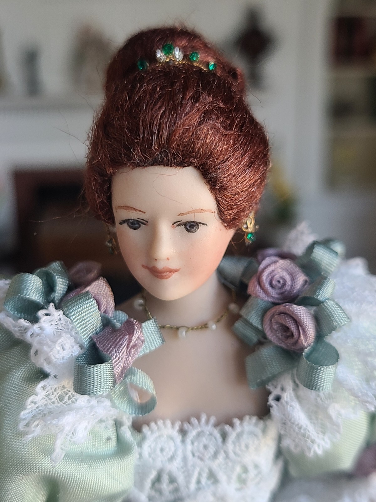 Dollhouse Miniature Artisan Joann Roberts? Porcelain Lady Doll 112 eBay