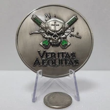 US Navy US Marine US Air Force Us Army DOD Coin. Veritas Aequitas
