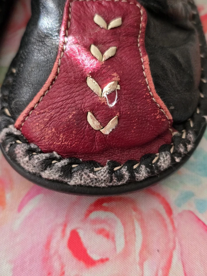 See Kai Run Bebé Talla 6 Zapatos Planos Azul Marino/Gris Gancho y Lazo Informal Calzado Cómodo Foto 4 de 4